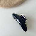 Contrast Edge Claw Clip - Navy