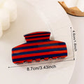 Striped Geometric Pattern Claw Clip