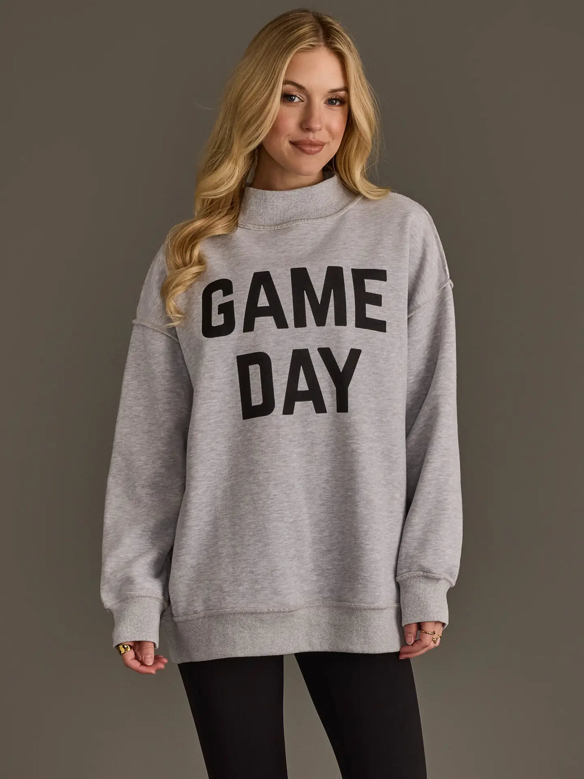 Light Gray Game Day & Sunday Funday Reversible Sweatshirt