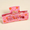 Claw Clip–Poppin' Petals Hot Pink