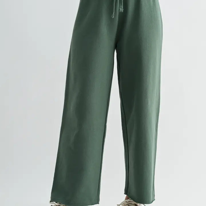 Eldergreen Malibu Wide-Leg Fleece Pants