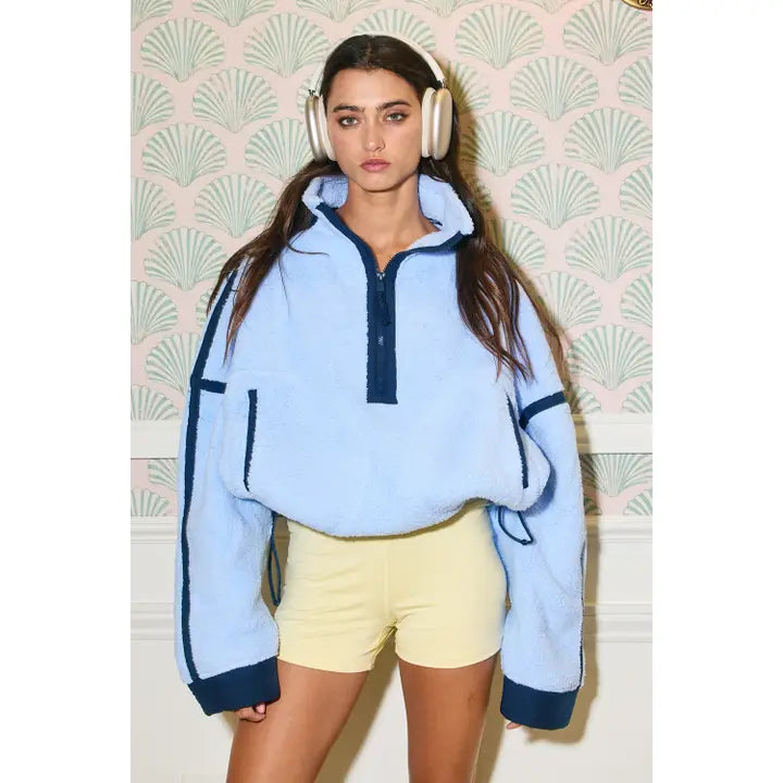 Periblue Combo Half-Zip Fleece