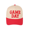 Red Game Day Embroidered Cotton Baseball Cap
