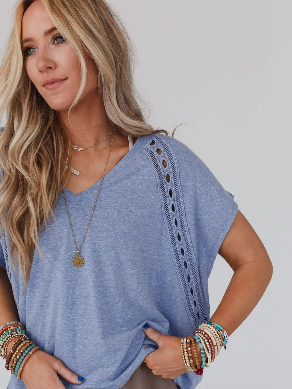 Camden Lace V-Neck Top