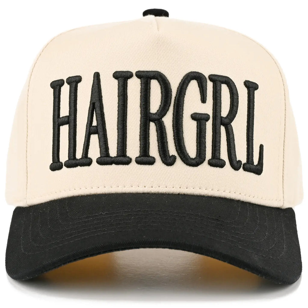 Black Hairgrl Embroidered Trucker Hat